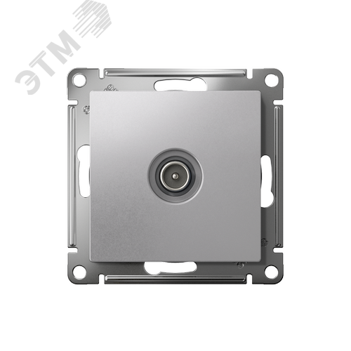 Розетка ATLASDESIGN TV оконечная 1DB механизм алюминий - фото 2