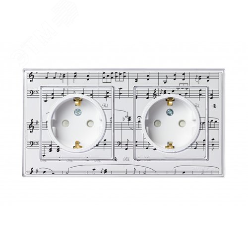 Розетка ATLASDESIGN Art с заземлением со шторками 16А механизм прозрачный с возможностью установки  персонального изображения - фото 14