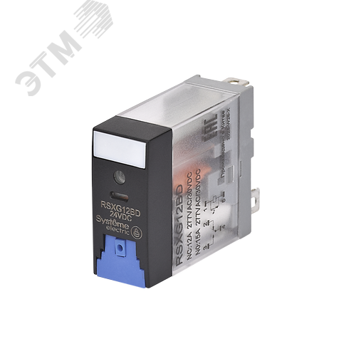 Изображение товара Реле промежуточное 12A 1CO 24VDC тест кнопка LED (шт)