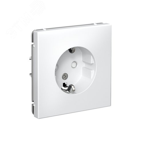 ARTGALLERY розетка с заземлением со шторками, 16А, механизм, белый - фото 2