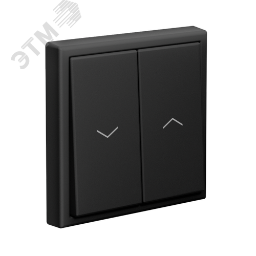 ARTGALLERY 2-клавишный выключатель для жалюзи, 2х сх.4, 10А, механизм, карбон - фото 5