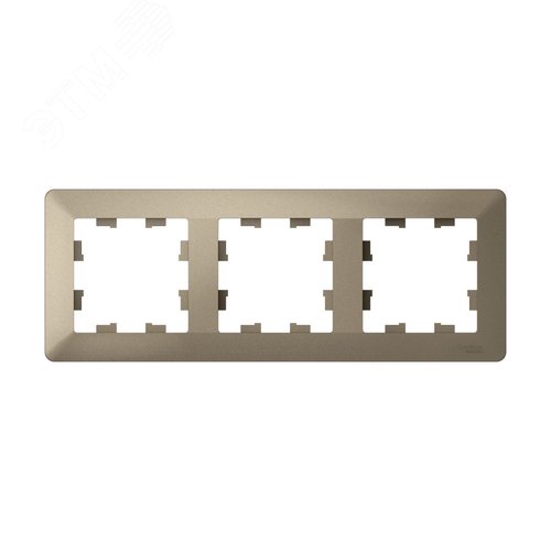 Изображение товара ATLASDESIGN AIR 3-постовая РАМКА, ШАМПАНЬ/дымчатый черный (шт)