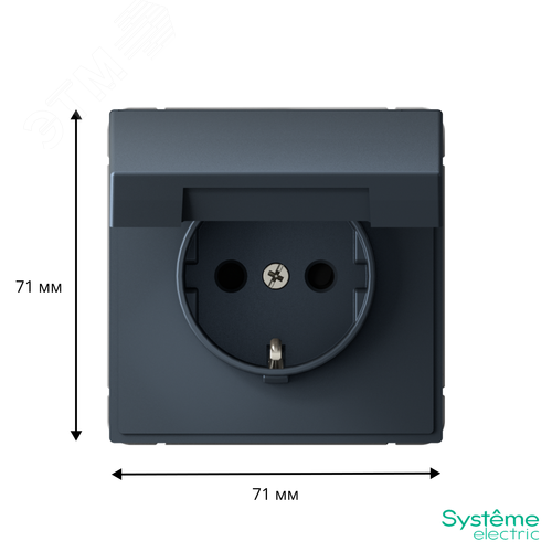 ARTGALLERY РОЗЕТКА с заземл. со шторк. с крышк., 16А, IP20,  механизм, быстрозажимные клеммы, грифель - фото 3