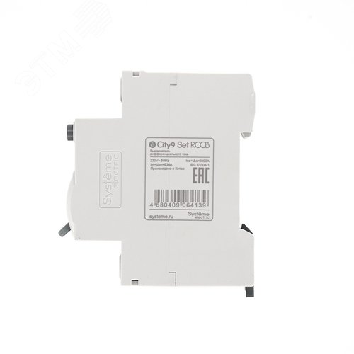 Выключатель дифференциального тока (ВДТ) 63А 2P 30мА Тип-A 230В City9 Set - фото 7