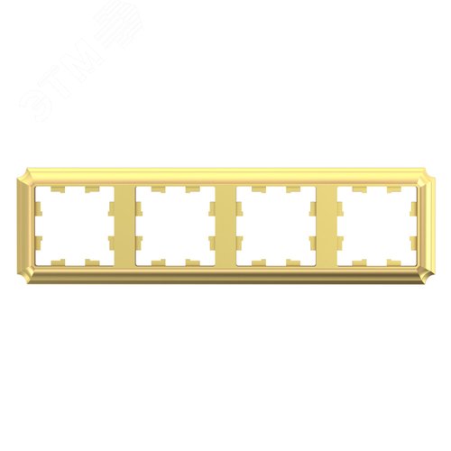 Изображение товара ATLASDESIGN ANTIQUE 4-постовая рамка, универсальная, ЗОЛОТО (шт)