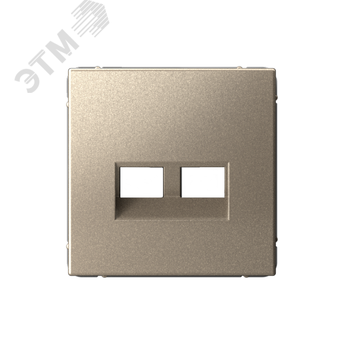 ARTGALLERY НАКЛАДКА двойная для информационных функций типа Keystone, ШАМПАНЬ - фото 1