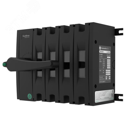 Изображение товара ВЫКЛ.-РАЗЪЕДИНИТЕЛЬ SYSTEMEPACT SD160 4P 160A РУКОЯТКА СЛЕВА ФРОНТ._РУКОЯТКА ЗАКАЗЫВАЕТСЯ ОТДЕЛЬНО (шт)