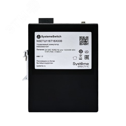 Коммутатор промышленный неуправляемый Ethernet, 16x10/100BaseT - фото 3