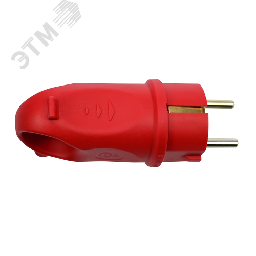 MultiSet Вилка 2К+З угловая каучуковая 16А/250В IP44 Красная - фото 5