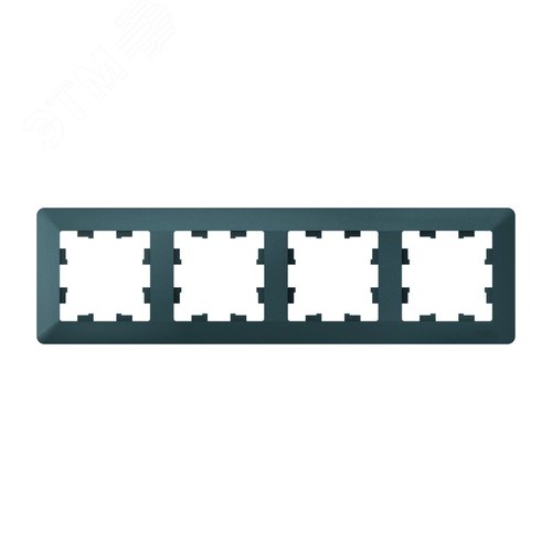 ATLASDESIGN AIR 4-постовая РАМКА, ИЗУМРУД/дымчатый черный - фото 1