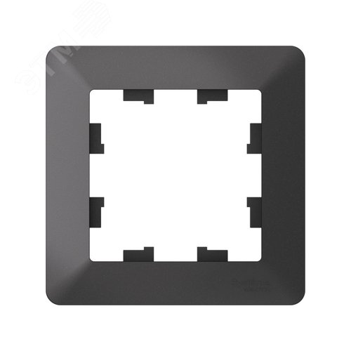 ATLASDESIGN AIR 1-постовая РАМКА, БАЗАЛЬТ/дымчатый черный - фото 3