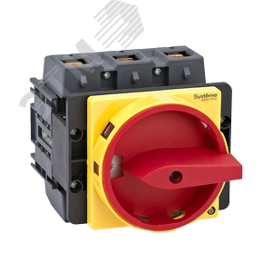 Изображение товара ВЫКЛЮЧАТЕЛЬ-РАЗЪЕДИНИТЕЛЬ 3P 175A С КРАСНОЙ РУКОЯТКОЙ НА ДВЕРЦУ 4 ВИНТАМИ (шт)
