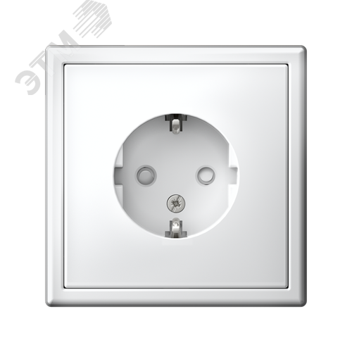 ARTGALLERY розетка с заземлением со шторками, 16А, механизм, белый - фото 5