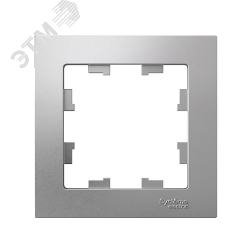 Рамка однопостовая ATLASDESIGN алюминий - фото 6