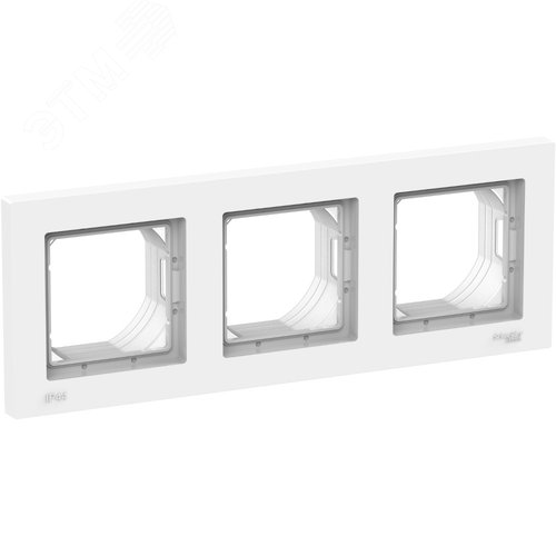 Изображение товара ATLASDESIGN AQUA Рамка 3-постовая, IP44, БЕЛЫЙ (шт)