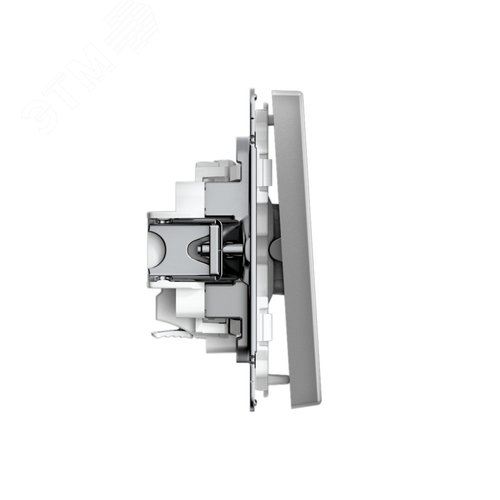 ARTGALLERY 1-клавишный ВЫКЛЮЧАТЕЛЬ, 10АХ, механизм, быстрозажимные клеммы, СТАЛЬ - фото 3