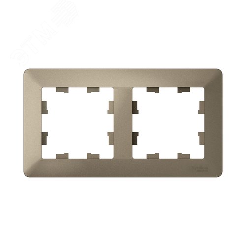 Изображение товара ATLASDESIGN AIR 2-постовая РАМКА, ШАМПАНЬ/дымчатый черный (шт)