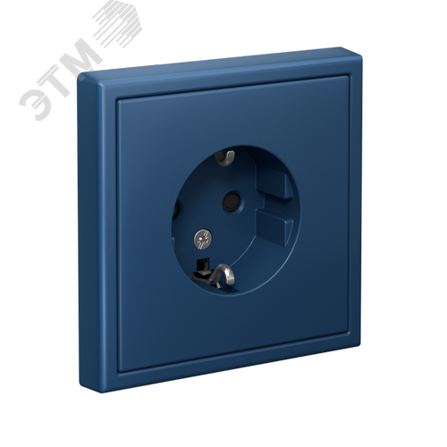 ARTGALLERY розетка с заземлением со шторками, 16А, механизм, аквамарин - фото 4