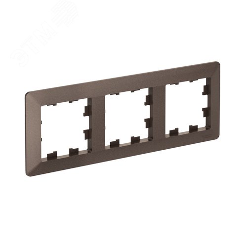 ATLASDESIGN AIR 3-постовая РАМКА, МОККО/дымчатый черный - фото 2