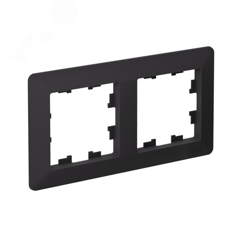 ATLASDESIGN AIR 2-постовая РАМКА, КАРБОН/дымчатый черный - фото 2