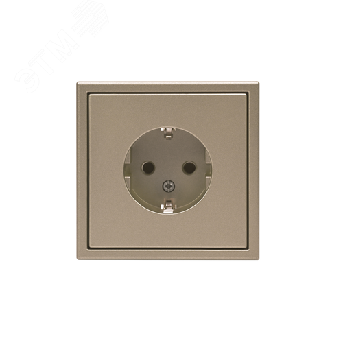 ARTGALLERY розетка с заземлением, 16А, механизм, шампань - фото 3
