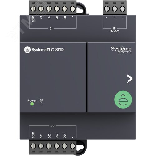 Изображение товара Модуль ввода/вывода дискретный, 24 VDC, 8 IO: 4 дискретных входа, 4 дискртеных выхода (реле, 3 A) (шт)