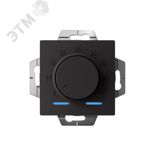 ATLASDESIGN ТЕРМОСТАТ электрон. теплого пола с датчиком, 10A, механизм, КАРБОН - фото 3