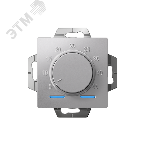 ATLASDESIGN ТЕРМОСТАТ электрон. теплого пола с датчиком, 10A, механизм, АЛЮМИНИЙ - фото 3