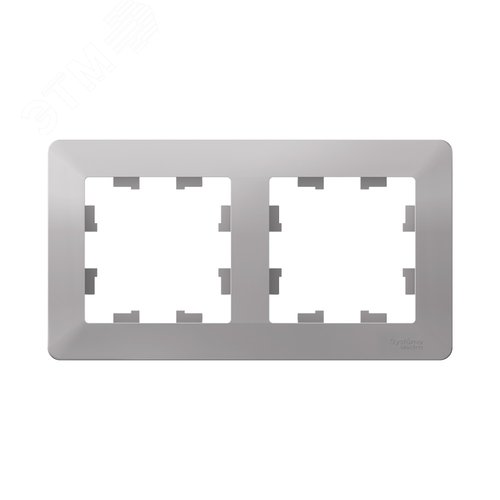 ATLASDESIGN AIR 2-постовая РАМКА, АЛЮМИНИЙ/дымчатый черный - фото 2