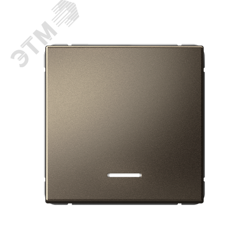 ARTGALLERY 1-клавишный ВЫКЛЮЧАТЕЛЬ КНОПОЧНЫЙ с подсв., 10А, механизм, МОККО - фото 1