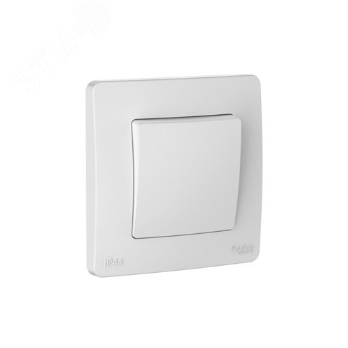 Изображение товара BLANCA С/У IP44 1-клавишный ПЕРЕКЛЮЧАТЕЛЬ (сх.6), 10AX, 250В, БЕЛЫЙ (шт)