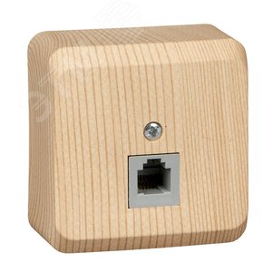 Изображение товара ЭТЮД Розетка телефонная 1xRJ11 наружная сосна (шт)