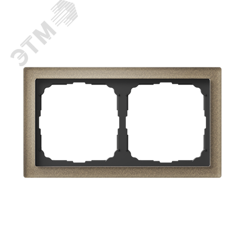 ARTGALLERY PURE 2-постовая РАМКА, ОРГАНИЧЕСКОЕ СТЕКЛО ШАМПАНЬ - фото 2