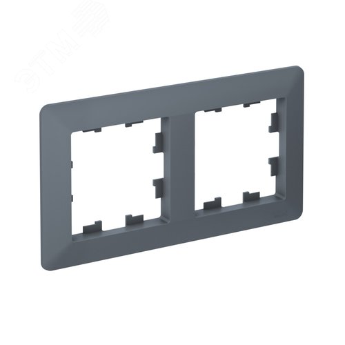 ATLASDESIGN AIR 2-постовая РАМКА, ГРИФЕЛЬ/дымчатый черный - фото 2