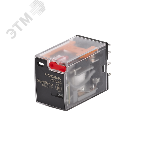 Изображение товара Реле промежуточное 12A 2CO 230VAC тест кнопка LED (шт)