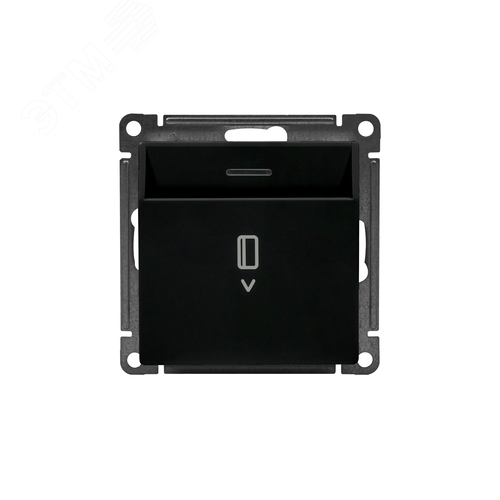 ATLASDESIGN ВЫКЛЮЧАТЕЛЬ карточный с подсветкой, 10А, без задержки отключения, механизм, КАРБОН - фото 13