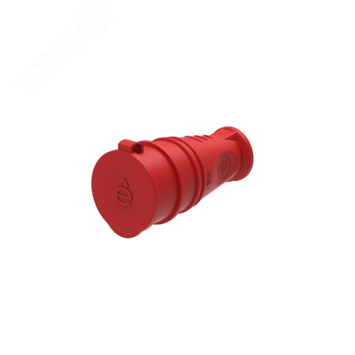MultiSet Розетка 2К+З кабельная каучуковая 16А/250В IP44 Красная - фото 1
