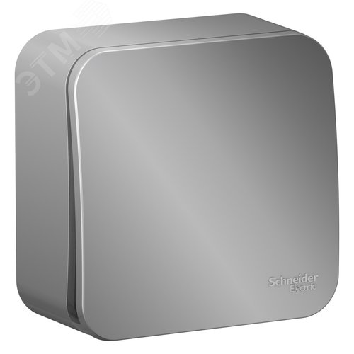 Переключатель BLANCA одноклавишный наружный (схема 6) с изоляционной пластиной 10A 250B алюминий - фото 3