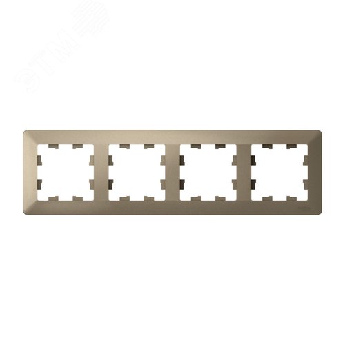 ATLASDESIGN AIR 4-постовая РАМКА, ШАМПАНЬ/дымчатый черный - фото 1