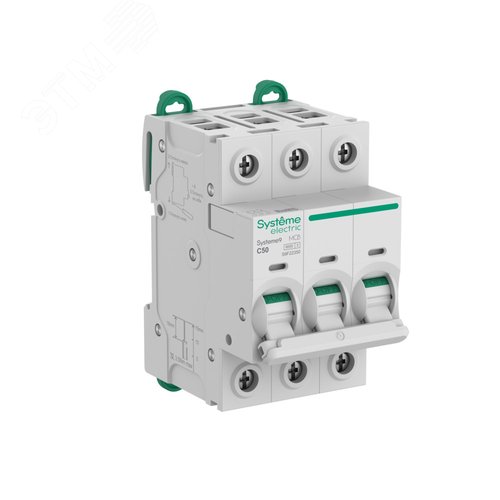 Изображение товара Выключатель автоматический (АВ) C 50A 3P 6kA 400В Systeme9 (шт)