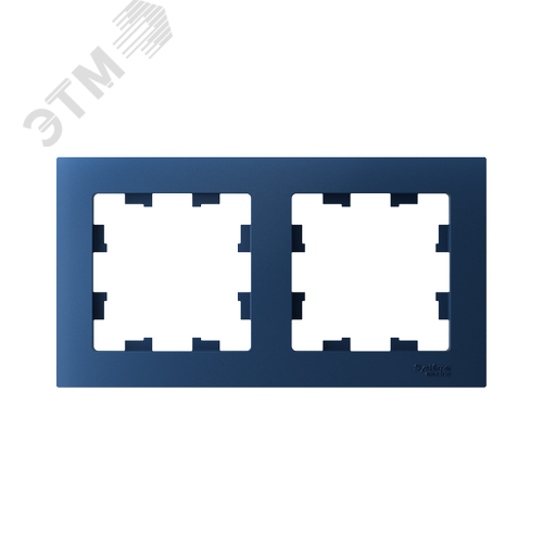 ATLASDESIGN рамка двухпостовая, универсальная, АКВАМАРИН - фото 2