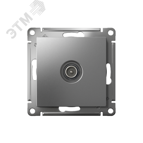 Розетка ATLASDESIGN TV оконечная 1DB механизм сталь - фото 2