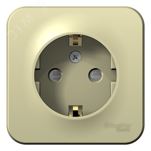 BLANCA О/У РОЗЕТКА с заземлением со шторками ИЗОЛ.ПЛ., 16А, 250В, БЕЖЕВЫЙ - фото 3