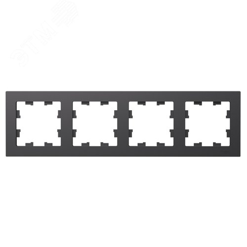 ATLASDESIGN 4-постовая РАМКА, универсальная, БАЗАЛЬТ - фото 2