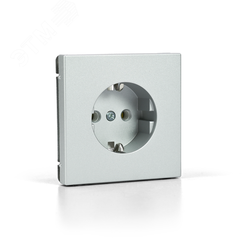 ARTGALLERY РОЗЕТКА с заземлением, 16А, механизм, быстрозажимные клеммы, алюминий - фото 4