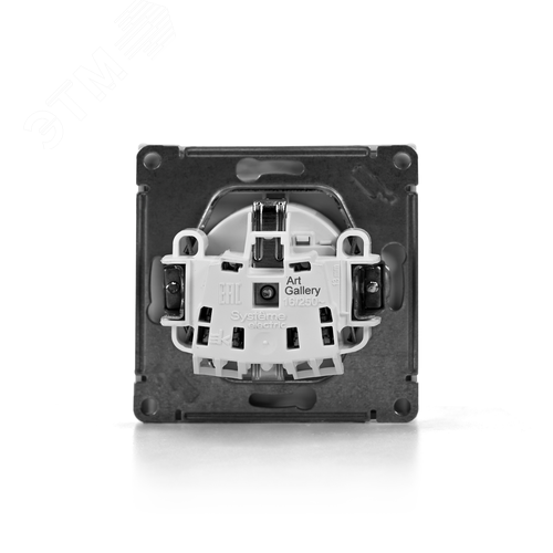 ARTGALLERY РОЗЕТКА с заземл. со шторк. с крышк., 16А, IP20,  механизм, быстрозажимные клеммы, белый - фото 8