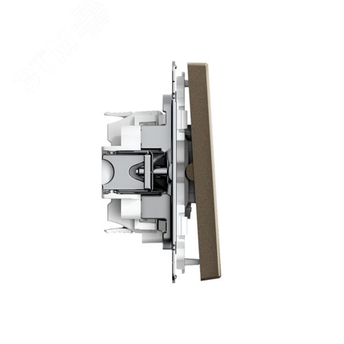 ARTGALLERY 2-клавишный ВЫКЛЮЧАТЕЛЬ КНОПОЧНЫЙ, 10АХ, механизм, быстрозажимные клеммы, МОККО - фото 3