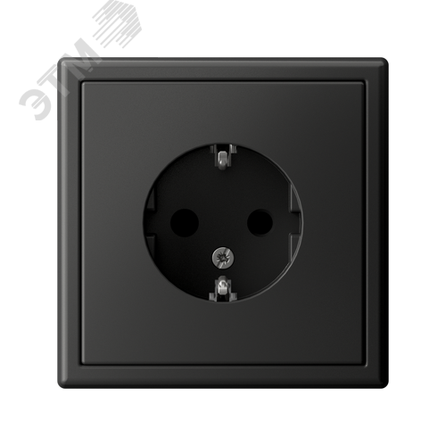 ARTGALLERY розетка с заземлением со шторками, 16А, механизм, базальт - фото 5