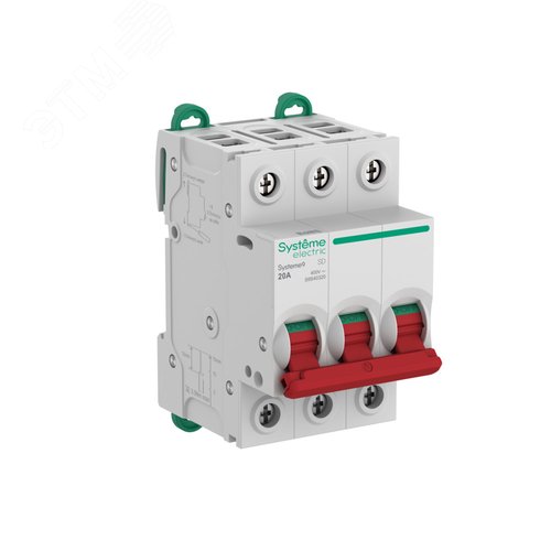 Изображение товара Выключатель нагрузки (ВН) 3P 20A 400В Systeme9 (шт)