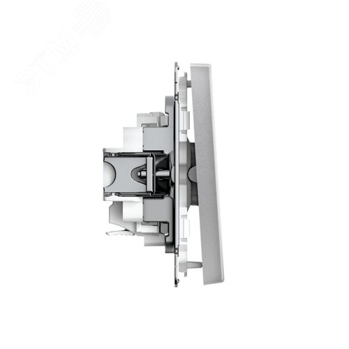 ARTGALLERY 1-клавишный ВЫКЛЮЧАТЕЛЬ КНОПОЧНЫЙ, механизм, быстрозажимные клеммы, АЛЮМИНИЙ - фото 3